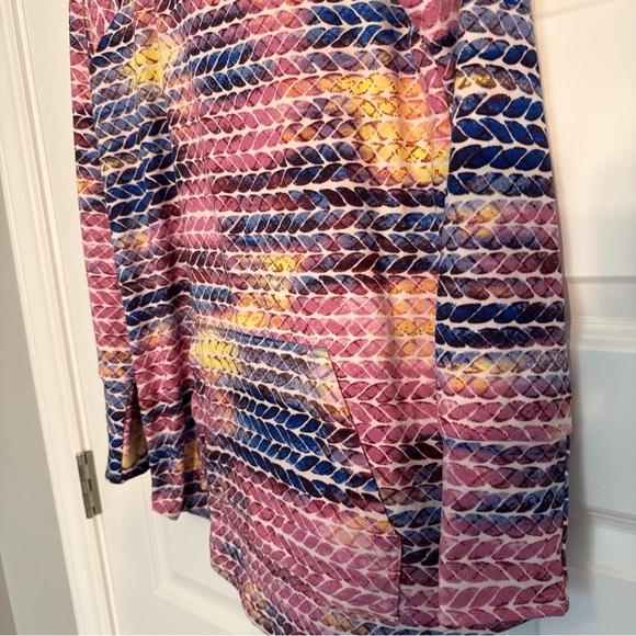 NWT LuLaRoe Small  Amber Lightweight Hoodie Unicorn Multicolor Pink - Picture 4 of 9